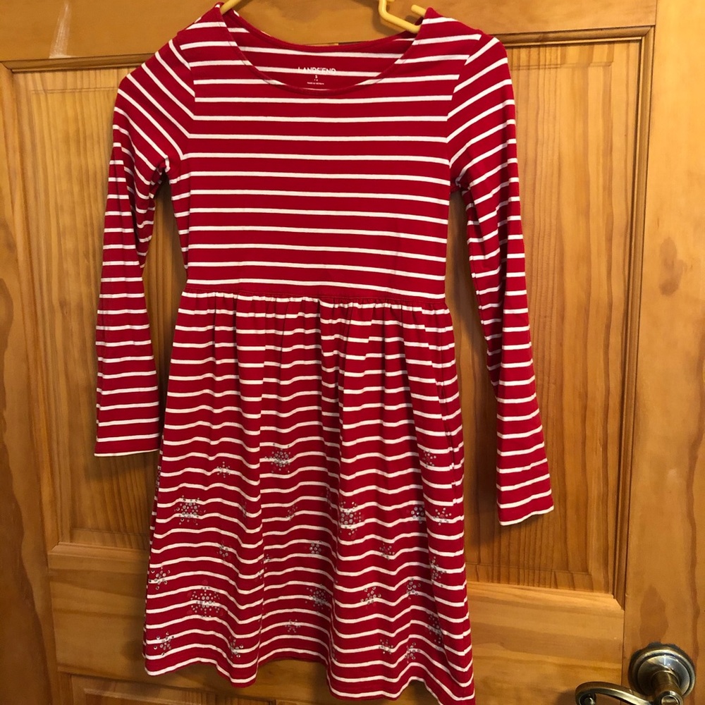 Red dress in girls by land’s end